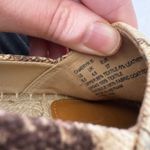 Ralph Lauren Lauren Tan Snake Print Espadrille Sandals Womens 8.5 Beachy Summer Photo 2