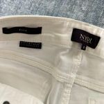 NYDJ White Ella Bermuda Denim Shorts w Roll Cuffs Size 8 Photo 2