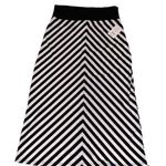 Faded Glory  black and white striped skirt Photo 0