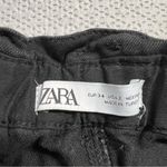 ZARA ⭐️ Black Straight Leg Highwaisted High Rise Jeans Size 2 EUC Photo 4