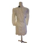 Laundry by Shelli Segal  White Crochet Knee Length Dress Size 2 Photo 2