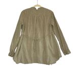 Free People Blouse-Tunic Women M Olive All Who Wander Stripe Boho Cottage Chick Photo 3