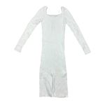 NWT Lulus Women's Gleaming Babe White Ribbed Knit Pearl Midi Sweater Dress L Size L Photo 7