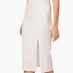 Dress the Population NWOT Alana Front Slit Body-Con Dress in White Size S Photo 1