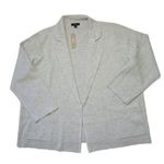 J.Crew NWT Eloise in Heather Gray Open-Front Sweater Blazer Cardigan M Photo 0