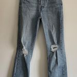 Levi's Wedgie Straight Light Wash Distressed High Waisted Jeans Photo 0
