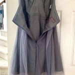 Jenny Yoo  Annabelle Tulle Strapless Sweetheart Grey Bridesmaid Dress Photo 7