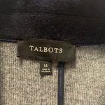 Talbots  blue blazer womens 14 large unlined wool blend casual business casual Photo 2