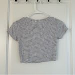 Socialite Stripe Crop Top Black & White XS Photo 1