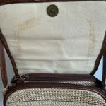 Strada Woven Crossbody Bag‎ Brown Trim Small Purse Shoulder Bag Tan Photo 7