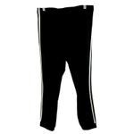 Adidas  Classic Three Stripe Jogger Sweatpant Womens Size Medium Black White Photo 3