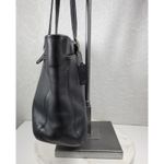 Coach Vintage  Legacy Tote Bag Black‎ Soft Leather Compartments Shoulder Straps Photo 9