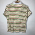 Vintage Yellow Striped Polo Shirt Sz Large 14/16 Photo 1
