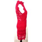 Free People  Red Daydream Lace Bodycon Mini Dress Size Small Photo 5