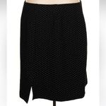 Loft Ann Taylor Black Pull-on Pencil Skirt Black White Polka Dot Plus Size 22 Photo 1