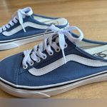 Vans  Blue Canvas Slip-On Shoes Photo 6