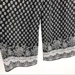 Tilly's TILLY’S Sky and sparrow black and taupe paisley print wrap wide leg pants Photo 5