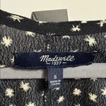 Madewell  Black and White Star Pattern Top Photo 1