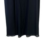 Michaelangelo  Chiffon Flowy A-Line Maxi Skirt Womens 12 Black Formal Event Photo 2