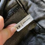 PacSun  gray denim mom shorts size 29 distressed roll cuff Photo 4