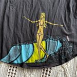 Rip Curl  Black Tank Top with Surfing Design Photo 1