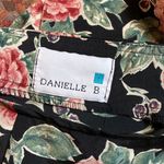 90s VINTAGE GRUNGE FLORAL MIDI / MAXI SKIRT Black Photo 1