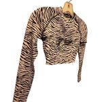 WET Zebra Stripe Long Sleeve Swim Shirt nwt Black Size XS Photo 2