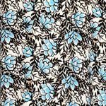 Elizabeth & James Shirt Womens Large White Black Blue‎ Floral Flower Boho Casual Blue Photo 4