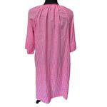 Models Coat L/XL Pink White Gingham Plaid House Coat House Dress Bird VTG Size L Photo 6