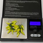 Yellow Chili Pepper Bunch Murano Glass Earrings Photo 7