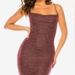 B Darlin DARLIN SPAGHETTI STRAP CROSS BACK BODYCON Glitter Mini DRESS Size Medium Photo 0