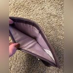 Coach  Wallet Womens Small Purple Signature Canvas Leather Photo 4