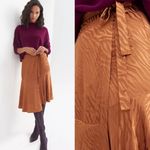 Anthropologie NWT Maeve Tamra Jacquard Midi Skirt Photo 1