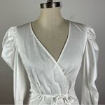 Jason Wu  White Wrap Poplin Top Photo 2
