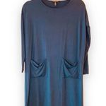 Eileen Fisher Dark Teal Tunic Dress Lagenlook Long Sleeve Women’s Petite Small Photo 5