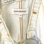 We Wore What NWT  Denim Slit Short Overalls XS Photo 5