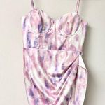 Michael Costello x Revolve Banks Tie Dye Underwired Mini Dress Purple Pink M Size M Photo 0