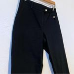 J. McLaughlin  Womens Cotton Textured Slim Pants Womens SZ 4 Black slacks trousers Photo 2