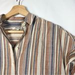 Madewell Linen Blend Hilltop Rainbow Stripe Short Sleeve Button Down XXS Photo 74