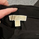 Michael Kors  Black Pull-on Pants Stretch Size Small Emblem And Split Ankle Photo 2