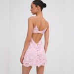 For Love & Lemons  Creamsicle lace slip dress in pale pink Photo 7