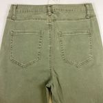 Mud Pie Army Green Button fly Skinny Denim Jeans size Small D30 Photo 8