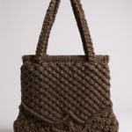 Vintage Golden Girls Crochet handbag Brown Photo 0