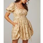 SELKIE The Villa Drawsring Ruched Mini Dress, Romantics, XL Photo 2