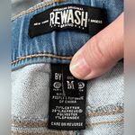 REWASH Women’s  Jeans Denim Drawstring Joggers M Lightwash Elastic Waist EUC Photo 3