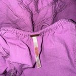 Free People  Desert Day Mini Dress Tiered Halter Cotton Buttondow Size Large NWOT Photo 3