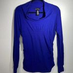 Susie Rose Royal Blue Long Sleeve Cowl Neck Shirt Size Large Photo 0