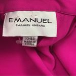 Emanuel Ungaro Pink Silk High Waist Straight Leg Pant Size 10 Photo 6