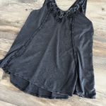 Rock & Republic Women’s Black Sleeveless Top Size Medium - Embroidered Detailing Photo 2