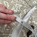 J. McLaughlin Women’s Pants Size 4 Beige White Floral Print Straight Leg Stretch Photo 5